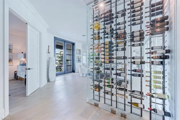 Temperature controlled wine wall