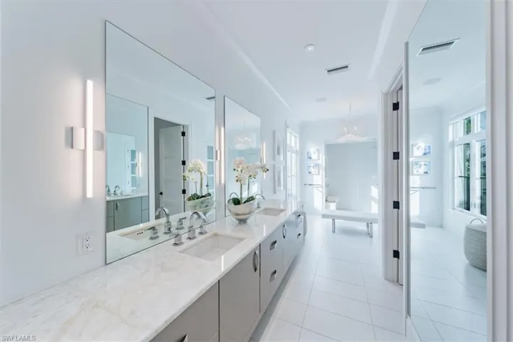 Primary bathroom with lots of storage