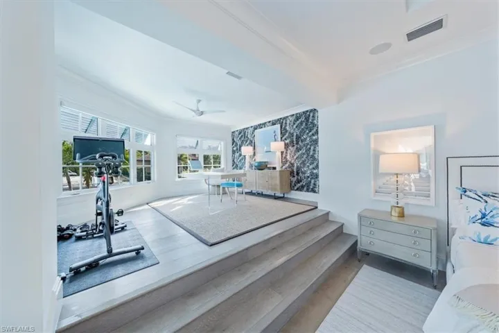 Perfect retreat for relaxing or working out