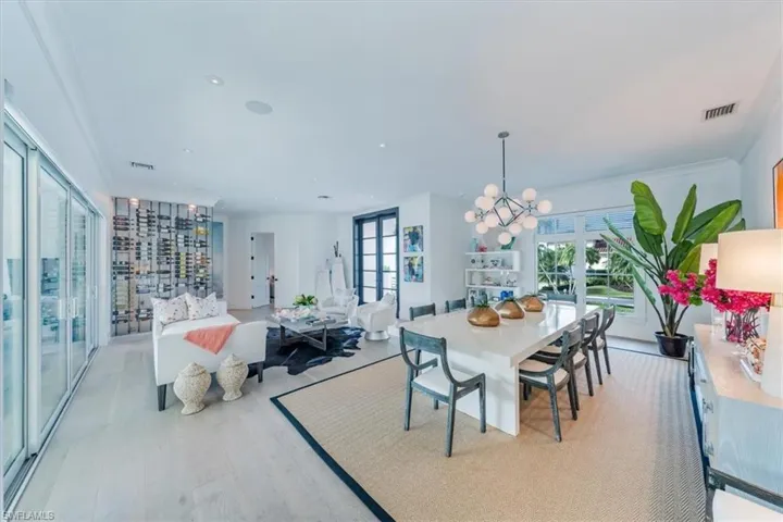 Great room with dining area