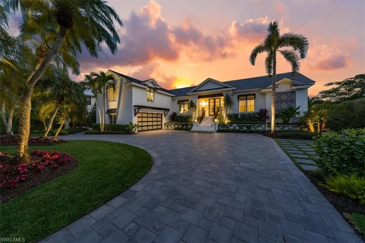 The home at twilight
