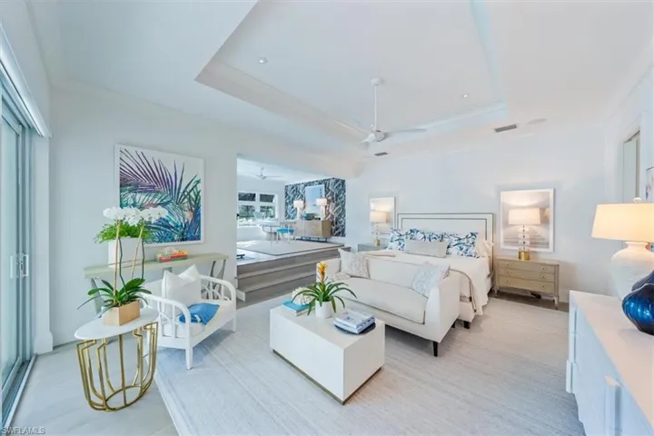 Primary  Suite with raised retreat area