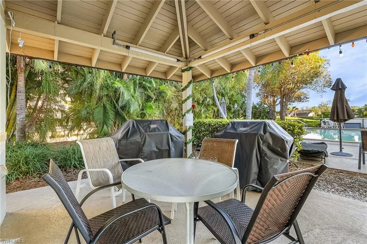 Pool grill area