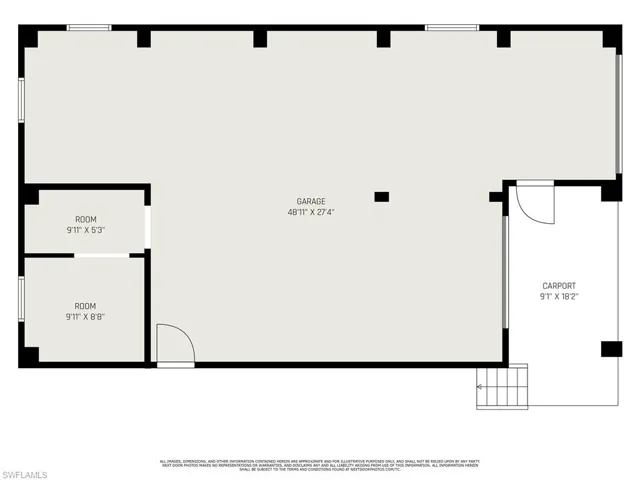 View of lover level floor plan