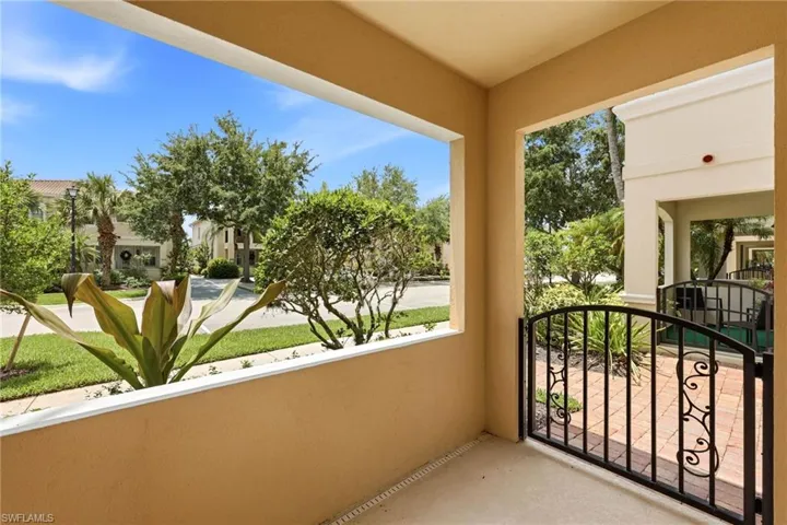 First floor balcony with extra entry to the property