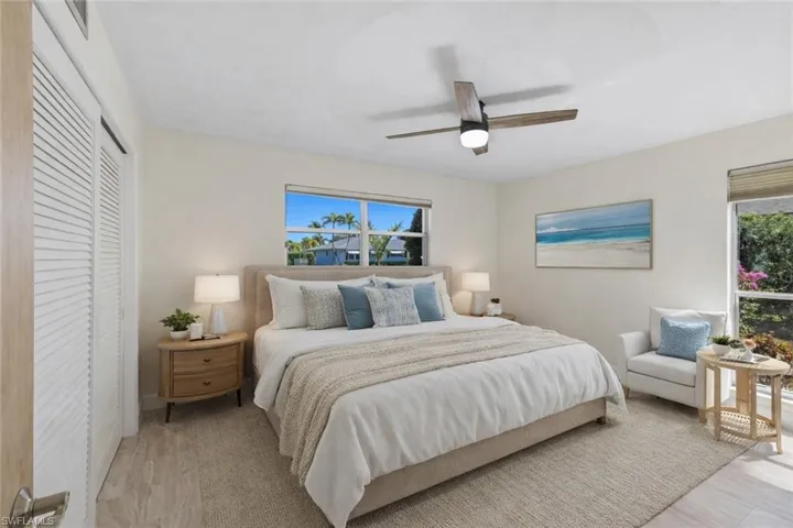 Virtual staged Primary Bedroom