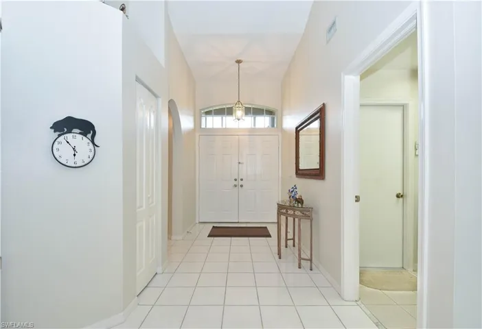 View of tiled foyer