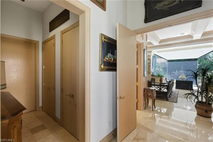 Hall with baseboards