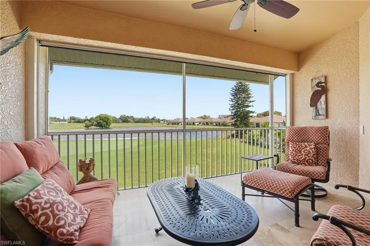 Inviting outdoor space offering tranquil water views and plenty of room to lounge and enjoy the Florida lifestyle.