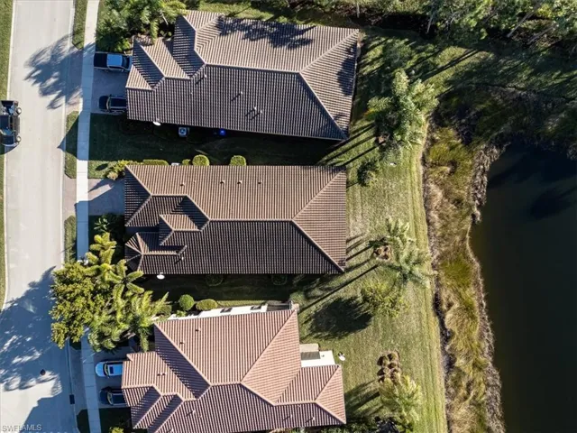 Birds eye view of property