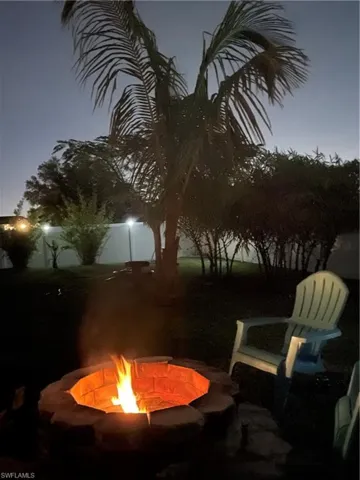 Fire pit - night shot!