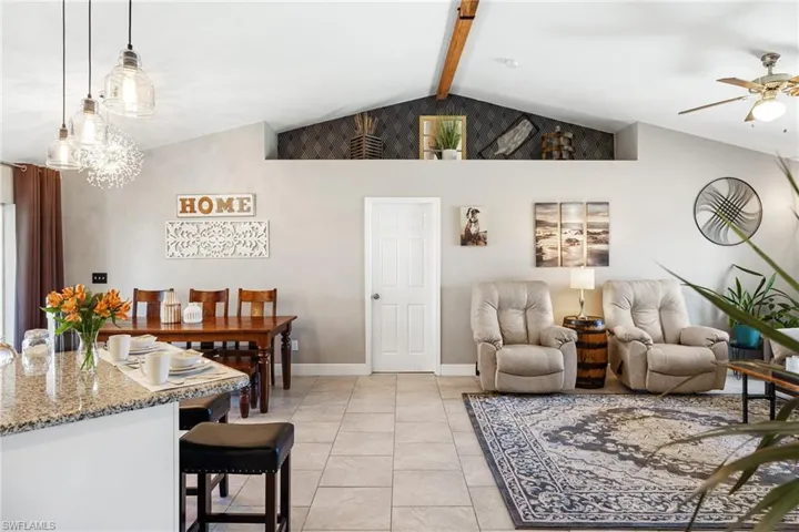 Looking at dining area