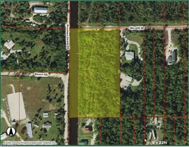 Map of property location featuring property parcel outlined