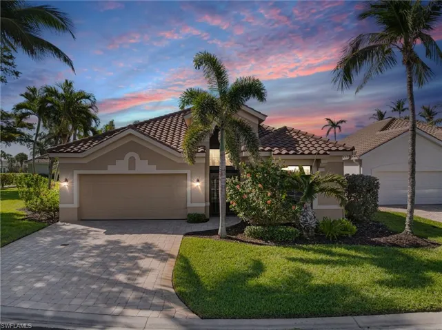 Pavered driveway and an oversized lot.