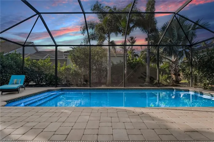 Pavered pool deck. Relax and enjoy the beautiful sunsets!