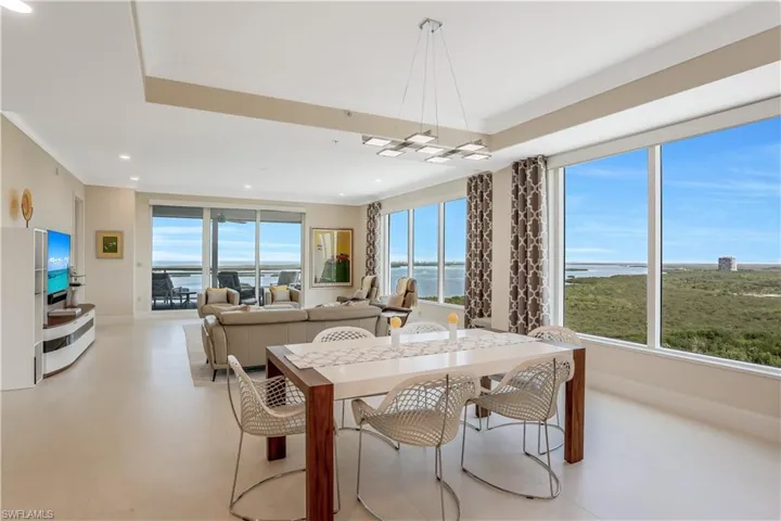 This open great room is spectacular - the views never end.