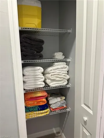 View of linen closet