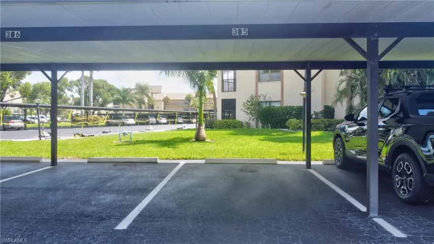 Assigned covered parking spot #305