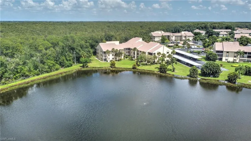 Lake located behind the condo