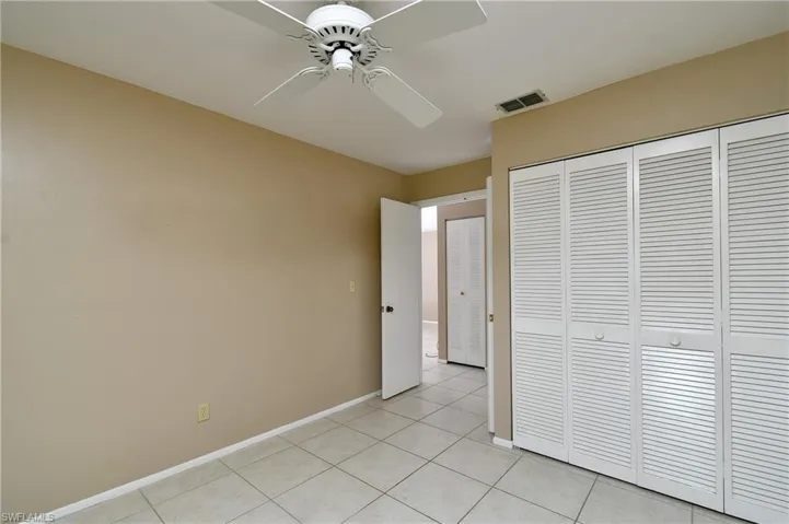 Closet view for the second BR