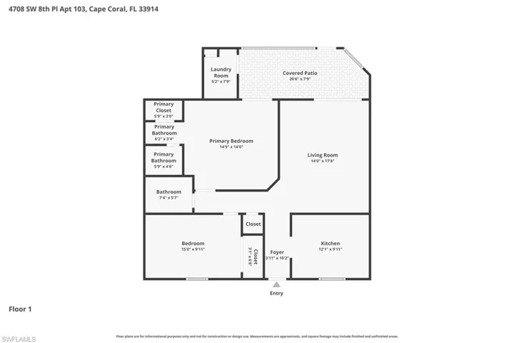 4708 SW 8th  PL, Cape Coral, FL 33914