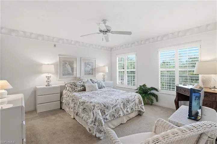 Guest bedroom, privately tucked away on the western side of the home.