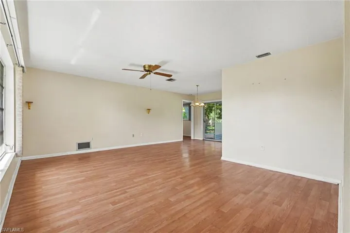 Living/dining room as you walk into home