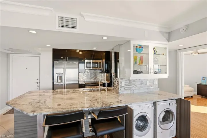 Washer & Dryer In Cabinets