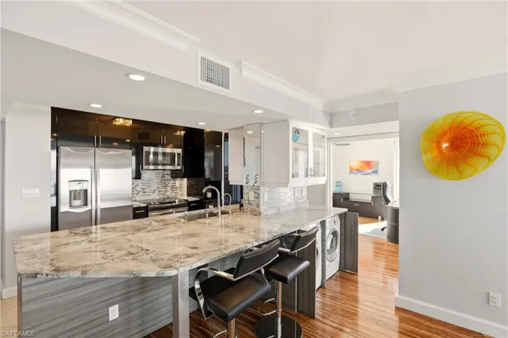 Kitchen Opens To Living Area