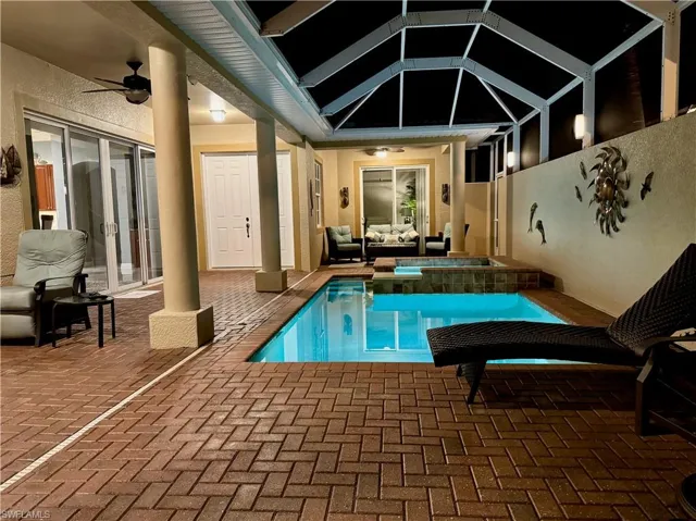 View of pool from front lanai