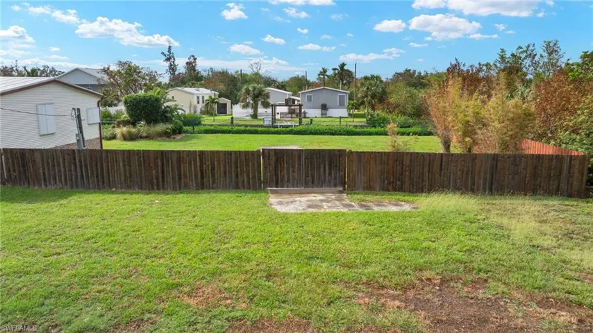 View of partial fenced yard