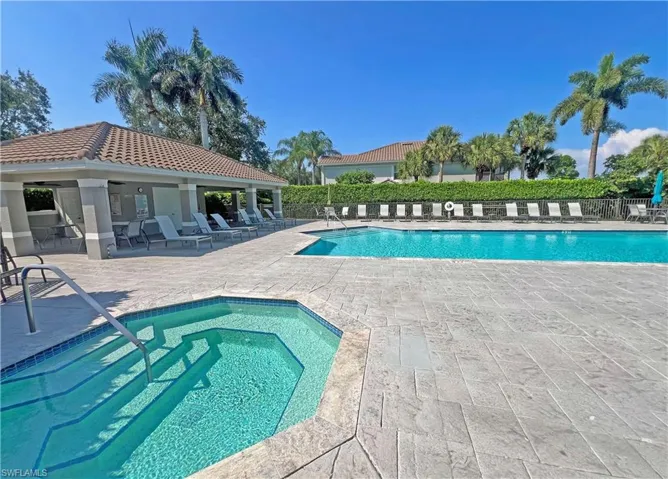 Neighborhood pool and hot tub