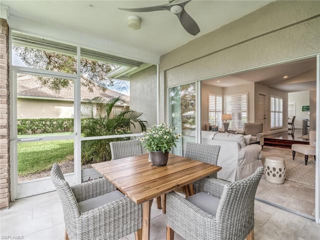 Lanai flows into the living room