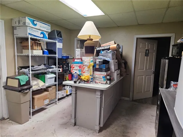 View of storage room