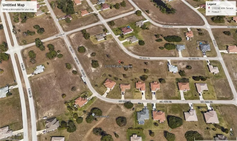 Aerial overview of property's location