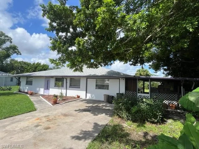 View of single story home