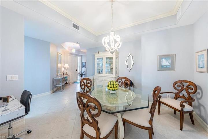 Dining area which opens up to kitchen