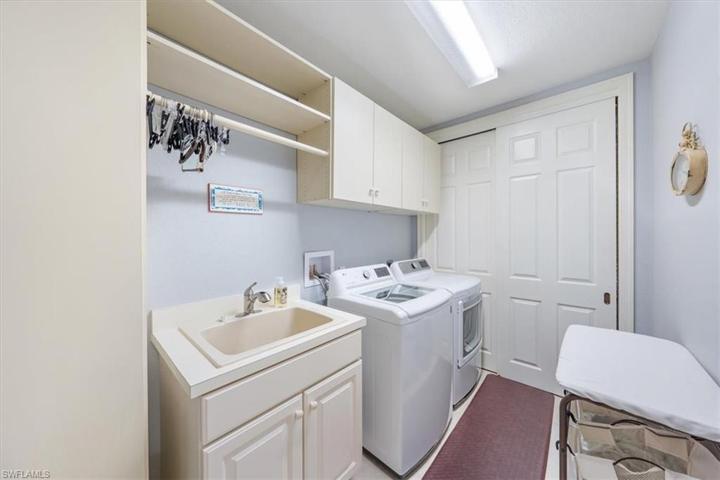 Laundry area with sink