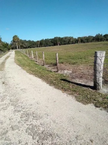 View of road with a rural view