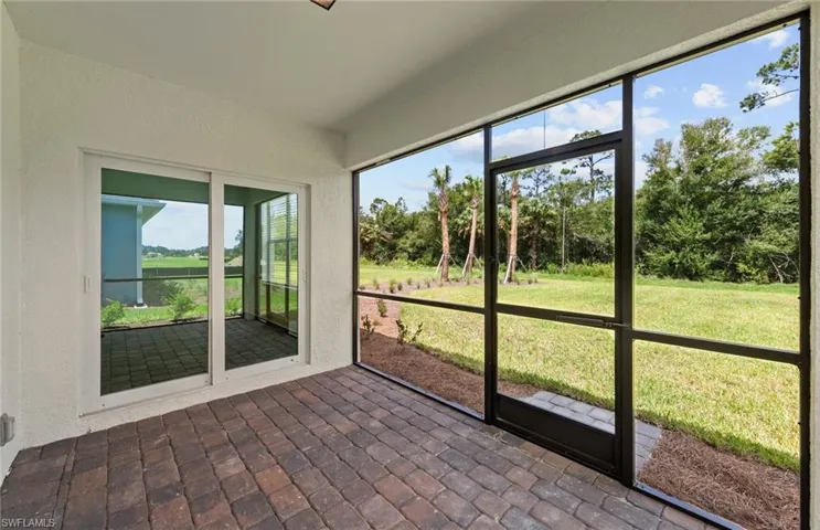 Screened, covered lanai
