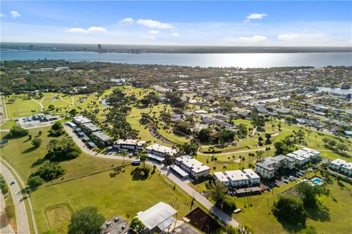 Bird's eye view -Caloosahatchee River in the background