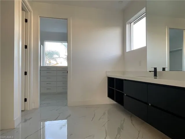 Bathroom featuring vanity