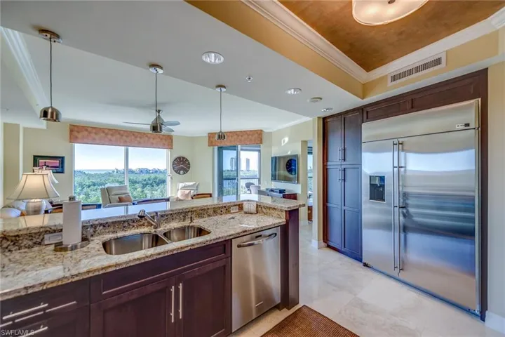 Kitchen looking into the Den