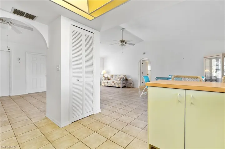 View to living area.