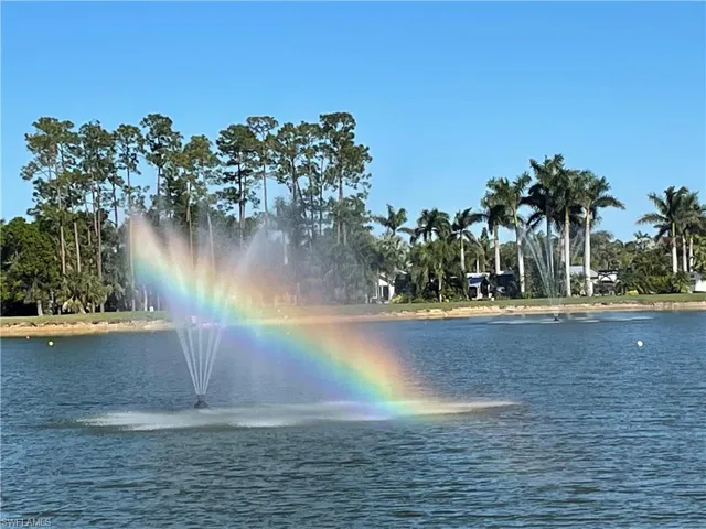 Rainbow In Fountain