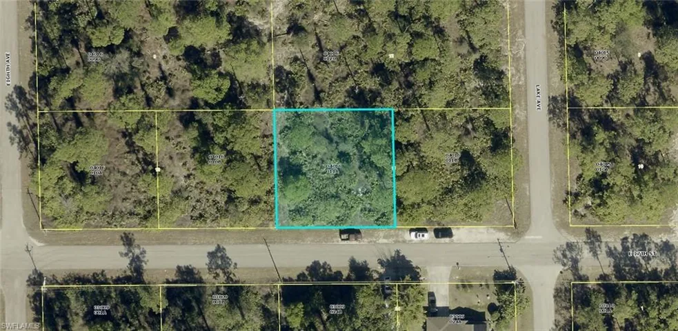 Aerial Property Map. Displaying the property's boundaries and surrounding parcels
