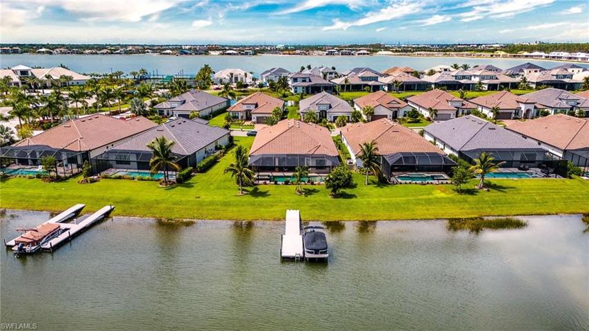 Back of home with dock