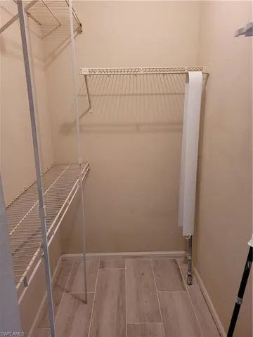 Additional walk-in closet in hall between the bedroom and bath.