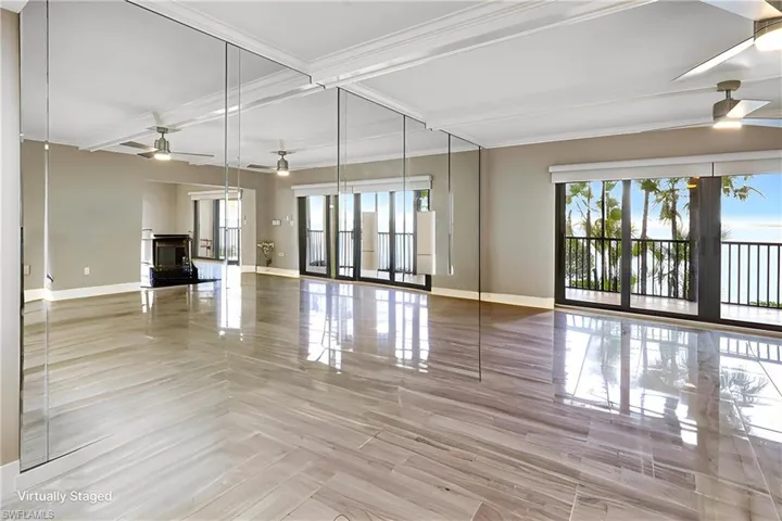 Living room with lots of natural light.