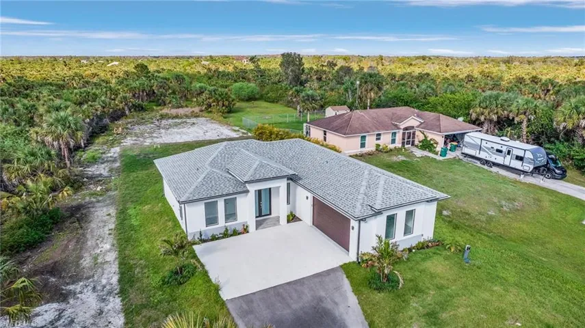 Birds eye view of property